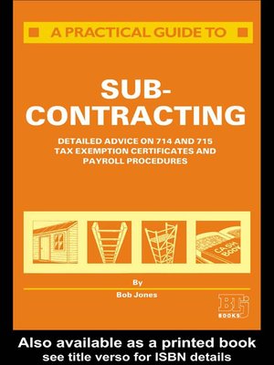 cover image of A Practical Guide to Subcontracting